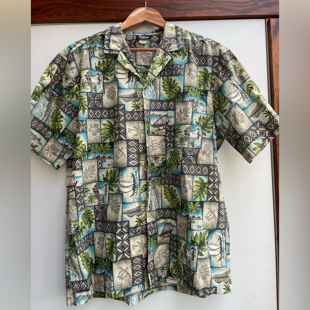 Ocean Aloha Shirt - size L